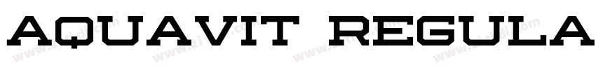 Aquavit Regular字体转换